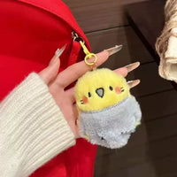 Cute Parrot Plush Keychain Bag Charm