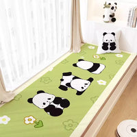 Dopamine Color Flannel Bay Window Mat Non-Slip Balcony Cushion for All Seasons
