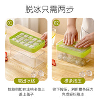 Stackable Silicone Ice Cube Tray with Lid and Storage Bin, Easy Release Ice Maker Mold for Home Bar