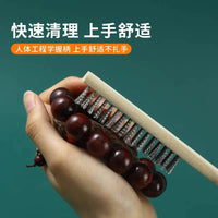 Industrial Wire Brush Set with Wooden Handle for Rust Removal and Polishing