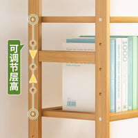 Multi-layer Solid Wood Bookshelf Entryway Storage Cabinet for Small Spaces