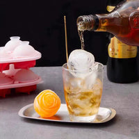 Creative Rose Diamond Sphere Ice Cube Mold for Bar & Cold Drinks