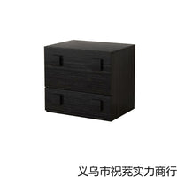 Mobile Storage Cabinet with Drawers, Small Apartment Retro Balcony TV Cabinet, Detachable Nightstand