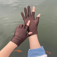 Women's Half-Finger Sun Protection Gloves for Summer Outdoor Activities