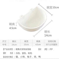 Pet Hanging Bowl for Cages and Carriers - Food and Water Dish for Cats, Dogs, and Rabbits