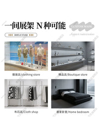 Multi-Layer Scarf and Fabric Display Rack for Retail Stores
