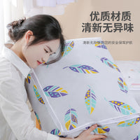 Large Capacity PEVA Quilt Storage Bag for Home Travel Dormitory Moving Clothes Organizer