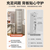 Slim Home Bookshelf Corner Storage Rack for Small Spaces