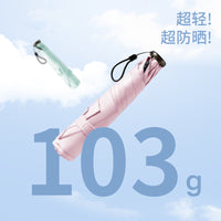 Ultra-Light 5-Fold Pencil Umbrella with UV Protection for Sun and Rain