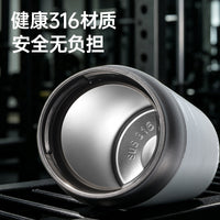 Portable Insulated Water Bottle with Straw for Sports and Outdoor Activities, One-Touch Open, Cold Retention