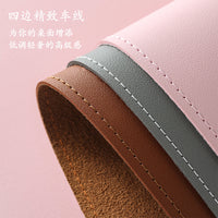 Large PU Leather Desk Mat for Office and Home, Waterproof Mouse Pad and Keyboard Protector