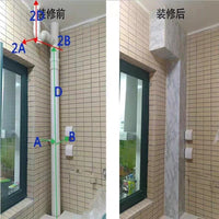 Acrylic Pipe Cover for Bathroom and Balcony Drainage Pipes, Decorative Concealment Panel