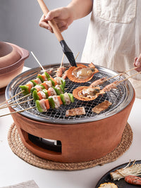 Korean Style Charcoal BBQ Grill for Home and Outdoor Camping