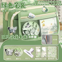Flip-Top Vintage Style Large Capacity Pencil Case Multifunctional Student Stationery Box for Boys and Girls