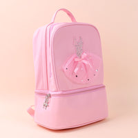 Kids Ballet Dance Backpack for Girls - Pink