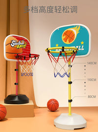 Kids Indoor Basketball Hoop Set with 6 Balls, Portable and Silent Toy for 3-Year-Old Boys and Babies, Home Outdoor Play