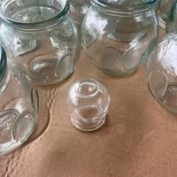 Thickened Glass Cupping Set for Traditional Chinese Medicine and Beauty Salons, Vacuum Cupping Therapy Kit for Home Use
