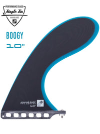 10-inch Single Fin for Surfboard, Fiberglass Retro Style