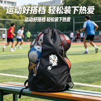 Mesh Ball Bag, Drawstring Sports Equipment Storage for Basketball, Volleyball, Soccer Training, Large Capacity