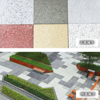 Lychee Surface Outdoor PC Paver Stone for Garden and Municipal Landscaping, Sesame Grey/White/Maple Red/Light Grey