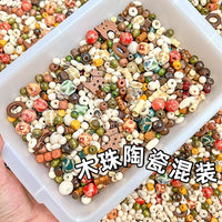 New Chinese Style Mixed Rice Bead Resin Ceramic Beads for DIY Bracelets and Necklaces