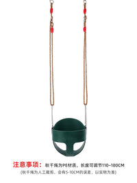 Kids' Stainless Steel Hanging Basket Swing for Indoor/Outdoor Sensory Play