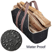 Waterproof Firewood Log Carrier Bag, Large Capacity Portable Camping Tote