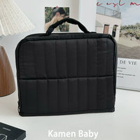 Portable Large Capacity Cosmetic Bag with Dividers, Travel Toiletry Organizer for Women