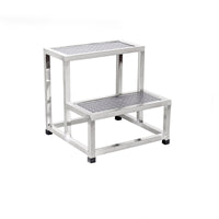 Stainless Steel Step Stool for Home, Hospital, or Industrial Use - Single, Double, or Triple Layer