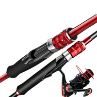Carbon Fiber Raft Fishing Rod Set with Soft Tail for Ice Fishing and Shore Casting