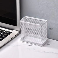 Wall-Mounted Pen Holder Desk Organizer for Office and School Supplies