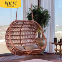 Leisure Hanging Basket Chair Outdoor Swing Balcony Villa Garden Indoor Single Rattan Lounger