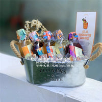 Vintage Galvanized Ice Bucket for Parties, BBQs, and Bars - Champagne, Wine, Beer Chiller