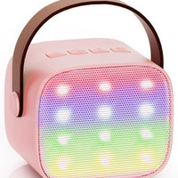 K1/P2 Portable Wireless Bluetooth Karaoke Microphone Speaker with LED Light for Home & Outdoor Use