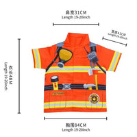Kids' Role Play Costume Set - Firefighter, Police, Chef, Pilot Outfits for Stage Performance & Pretend Play