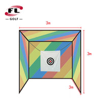 Golf Practice Net Hitting Cage with Mat for Indoor Outdoor Swing Training