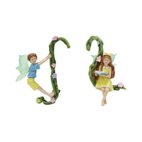 Creative Luminous Fairy Garden Statues Resin Ornaments for Outdoor Landscape Decor