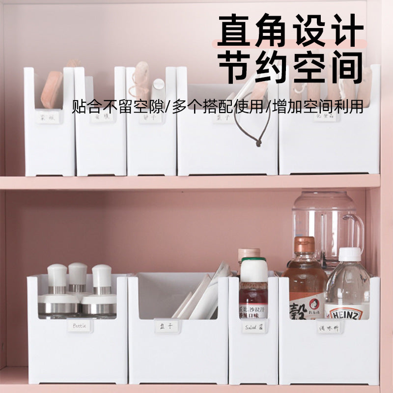 Rectangular Storage Bins for Kitchen Cabinets & Drawers, Desktop Organizer Baskets