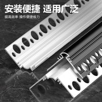 Aluminum Alloy Corner Trim for Wall Plastering and Reinforcement, Anti-Collision Edge Banding