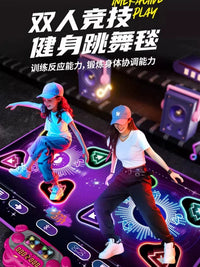 Wireless Bluetooth Dance Mat for Kids, Double Player Interactive Game Pad with Music and Lights, Home Exercise Toy for Girls and Boys