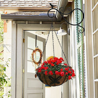 Wall-Mounted Plant Hanger Bracket for Planters, Bird Feeders, Wind Chimes, Lanterns