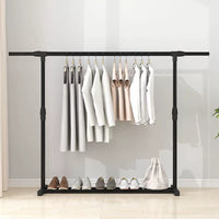 German-Style Foldable Single-Pole Clothes Drying Rack for Indoor and Balcony Use