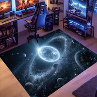 Gaming Room Crystal Velvet Floor Mat for Living Room Bedroom Gaming Chair