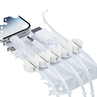 Desktop Cable Organizer Clips for USB Charging Cables and Wires