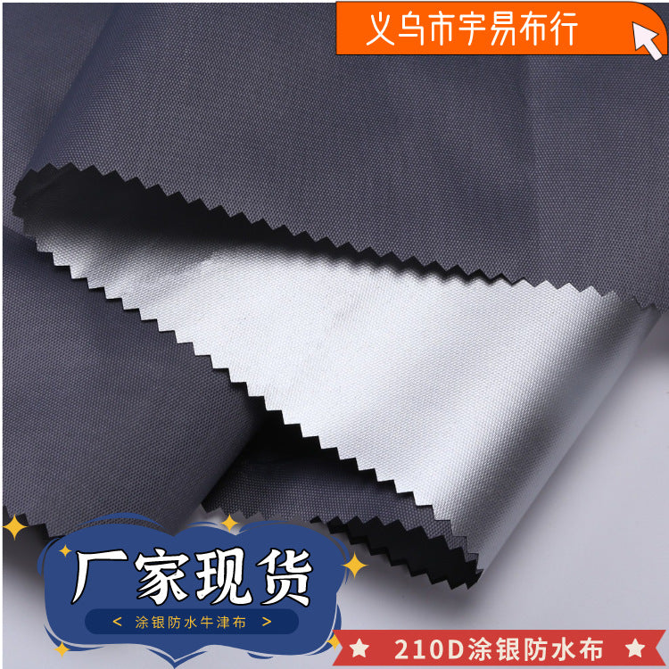 Waterproof Silver-Coated Polyester Fabric for Outdoor Covers and Awnings