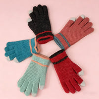 Winter Warm Full Finger Touchscreen Knitted Gloves for Adults