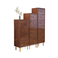 Solid Wood Slim Drawer Storage Cabinet Nordic Style Bedroom Chest of Drawers Narrow Sofa Side Table