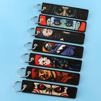 Cartoon Horror Halloween Lanyard Keychain for Students and Campus