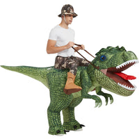 Inflatable Dinosaur Rider Costume for Halloween - T-Rex & Raptor Designs for Kids & Adults