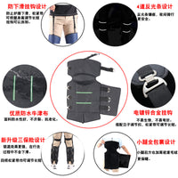 Electric Scooter Oxford Cloth Knee and Leg Warmers with Fleece Lining for Men and Women, Thickened Windproof and Waterproof